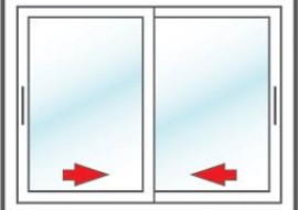 پنجره کشویی تک ریل وین تک